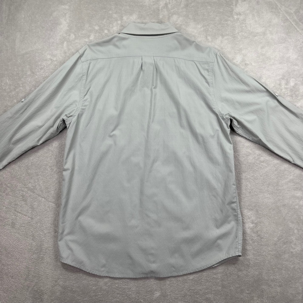 Outdoor Research Shirt Mens Large Gray Wanderer LS Stretch Outdoors Hiking - Picture 4 of 12